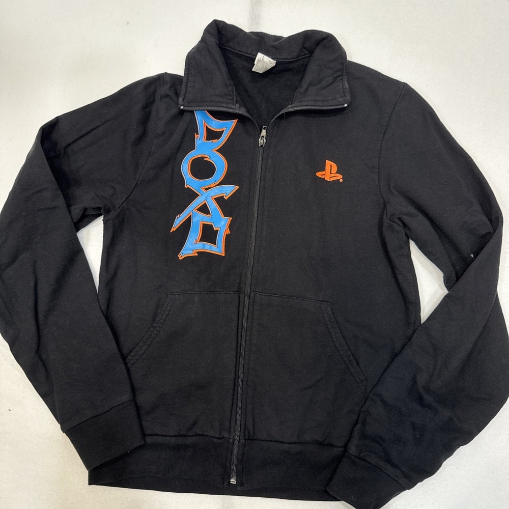 Playstation System Full Zip  Black Jacket Boys Youth Sz Small‎